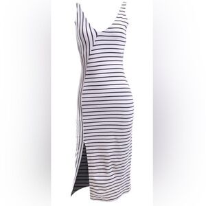 Striped Black and White Dress